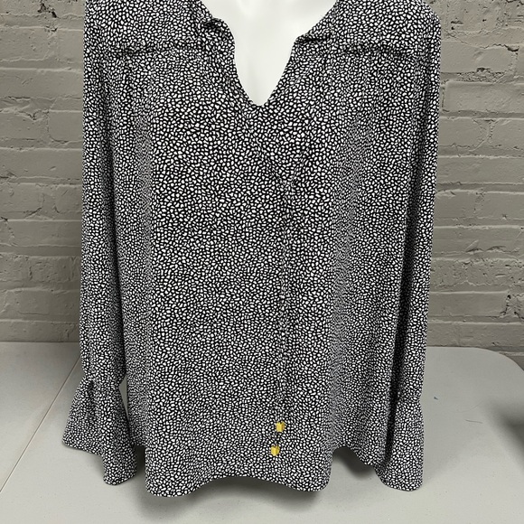 Michael Kors Tops - Michael Kors Black and White Dotted Blouse